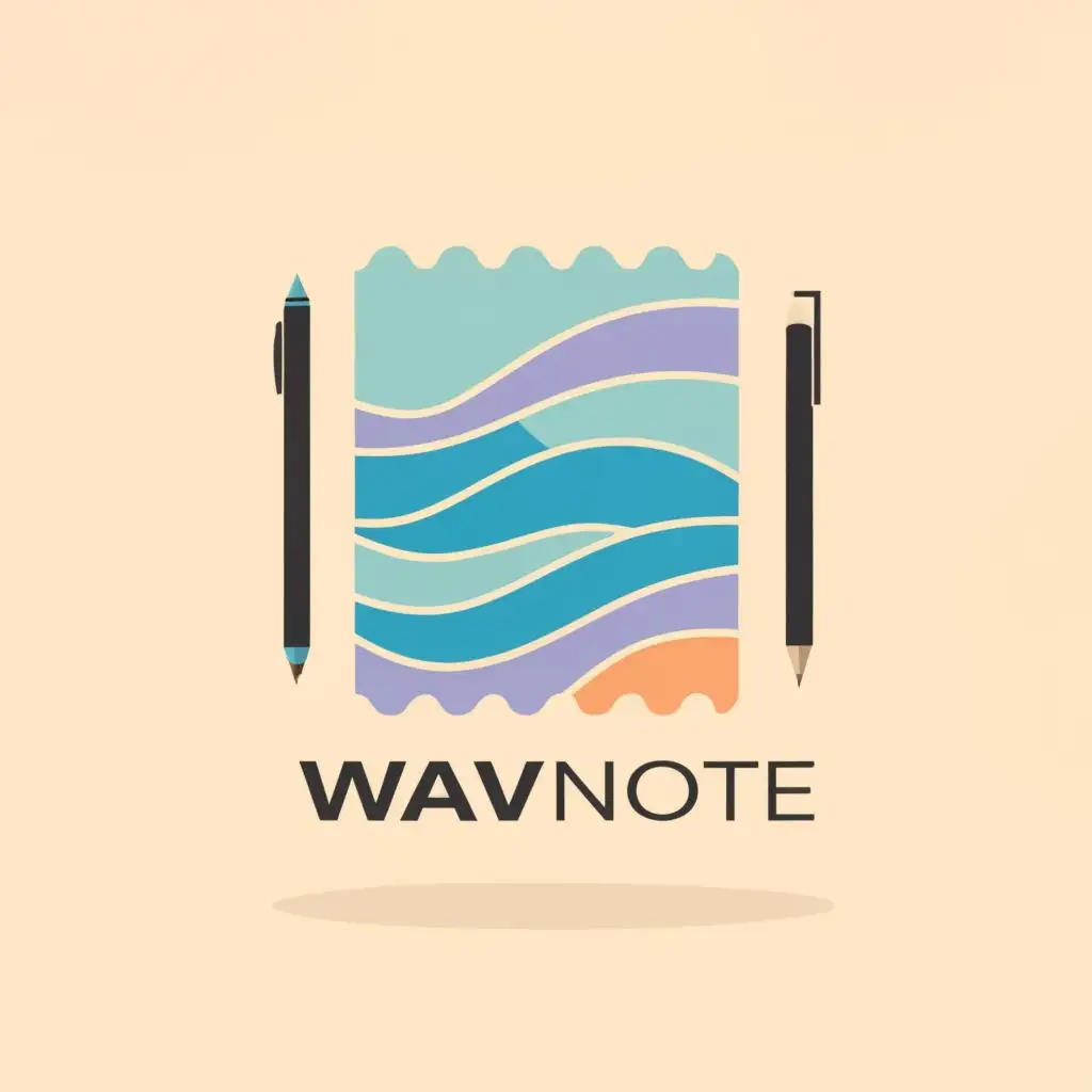 LOGO-Design-For-Wave-Note-Creative-Wave-Notepad-Inspiration
