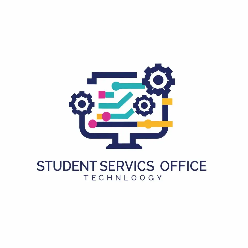 LOGO-Design-for-Student-Services-Office-Futuristic-Computer-Symbol-with-Clear-Background-for-Technology-Industry