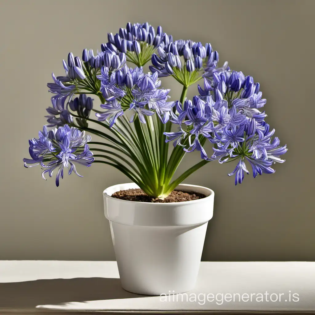 agapanthus potted plant