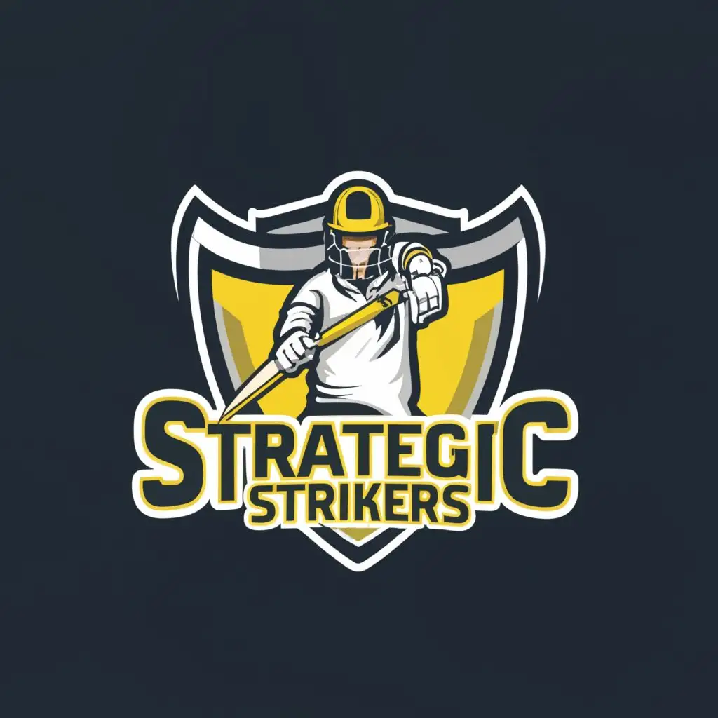 LOGO-Design-For-Strategic-Strikers-Cricket-Bowling-Symbol-with-Clear-Background