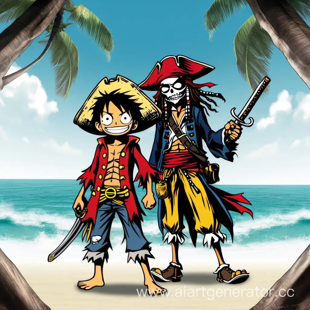 Pirate-Captain-Luffy-and-Jack-Sparrow-Adventure-Encounter