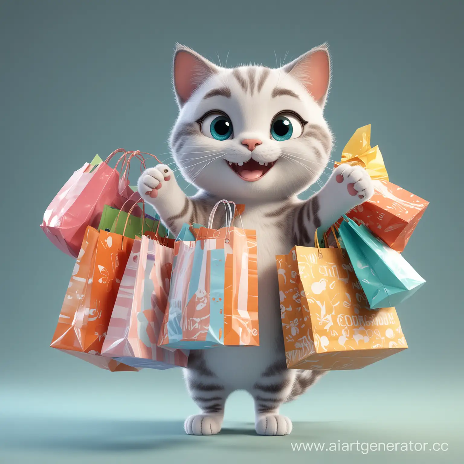 Cheerful-Cartoon-Cat-with-Shopping-Bags-in-Colorful-3D-Scene