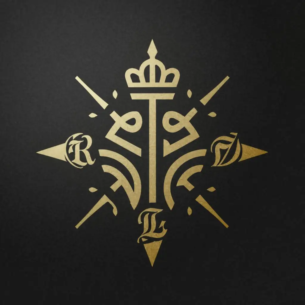 a logo design,with the text "TLT", main symbol:cross, crown compass,Moderate,be used in Religious industry,clear background