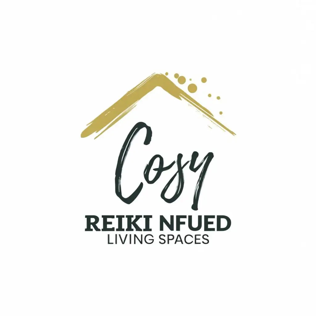 logo, logo, Reiki infused living spaces, with the text "Cosy", typography, be used in Real Estate industry