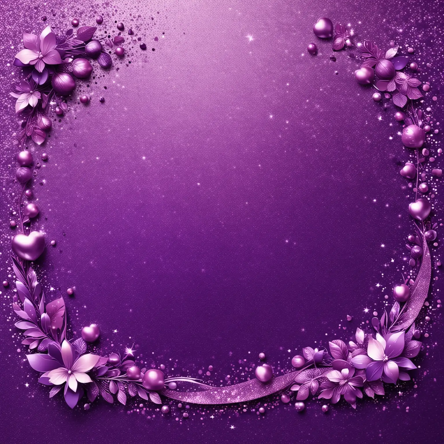 Elegant Purple Glitter Background with Elements