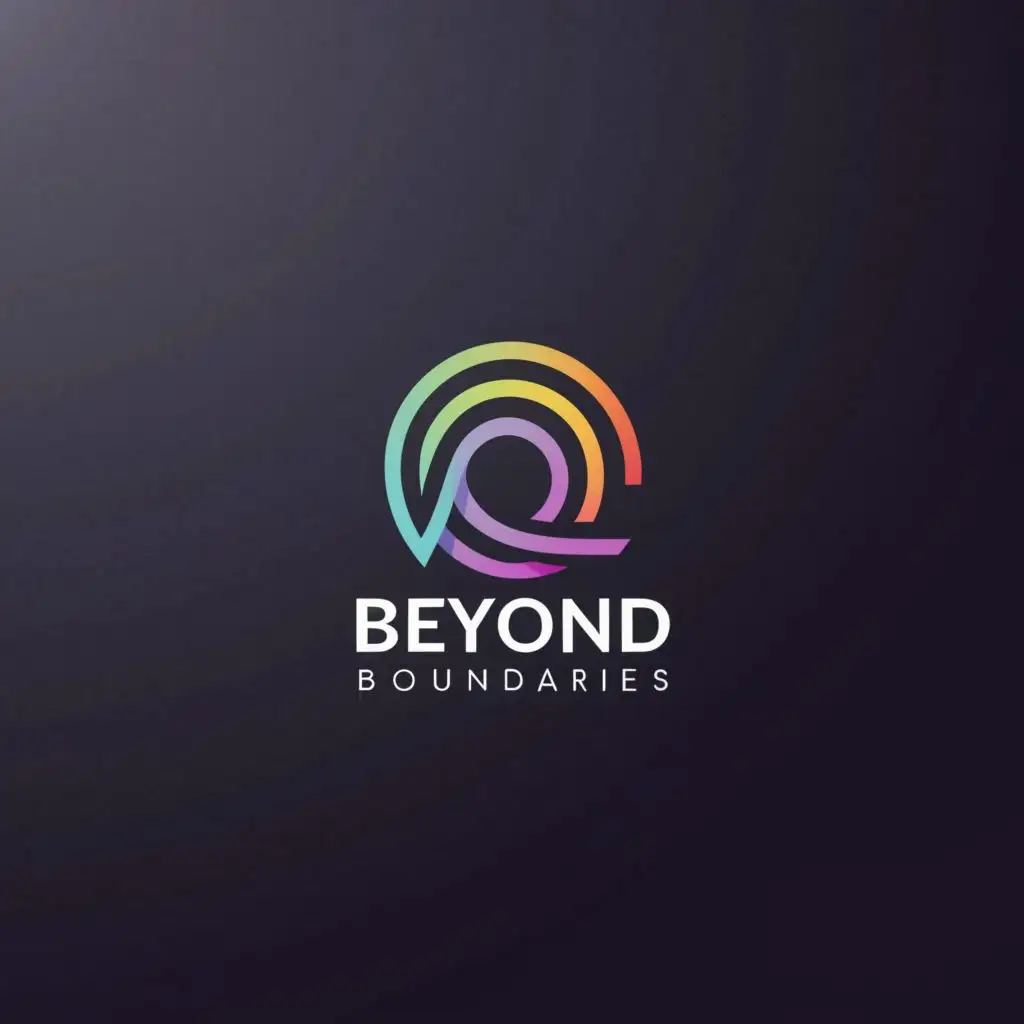 a logo design,with the text "Beyond Boundaries", main symbol:circle shape,Moderate,clear background