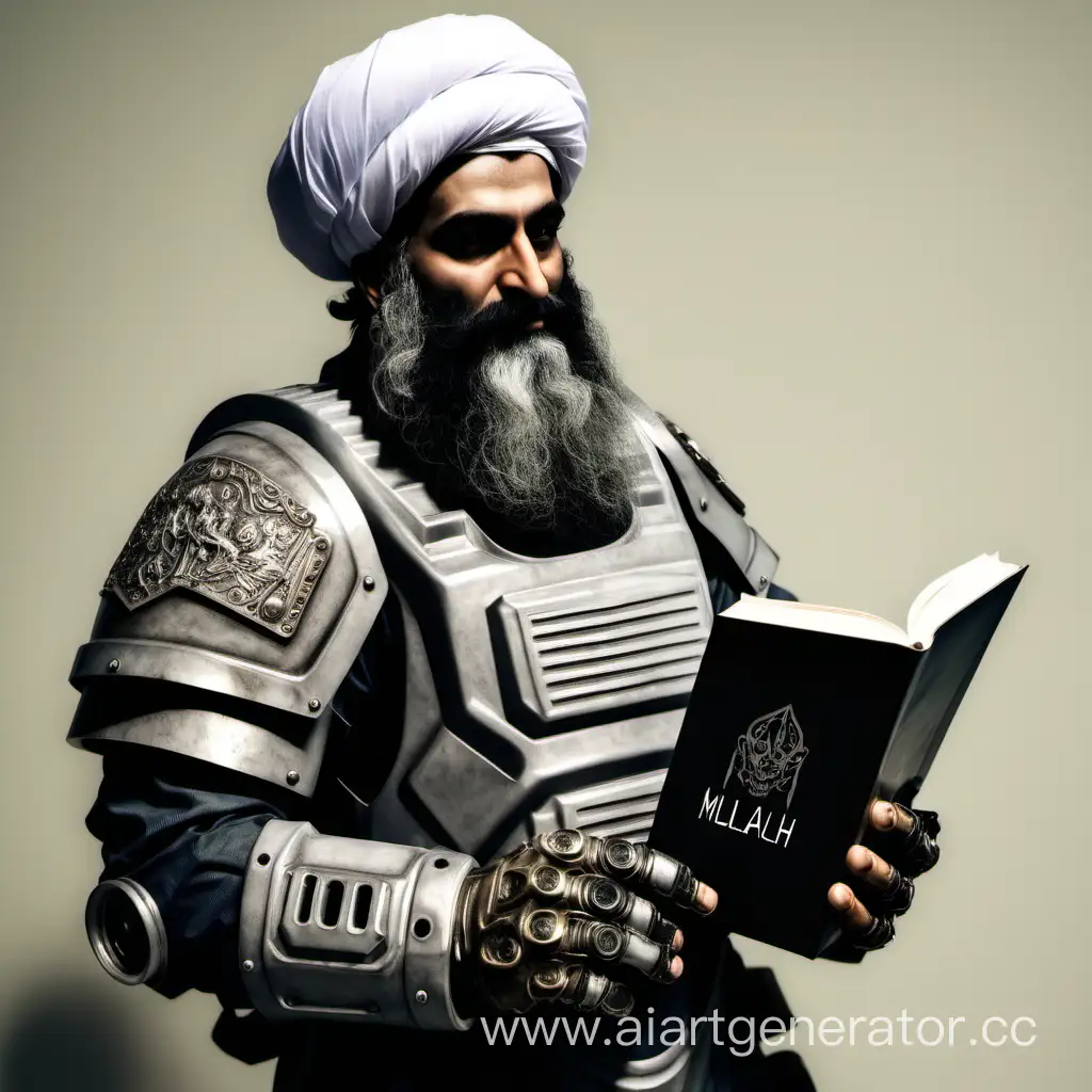 Mullah-in-Power-Armor-Reading-Karan-Book