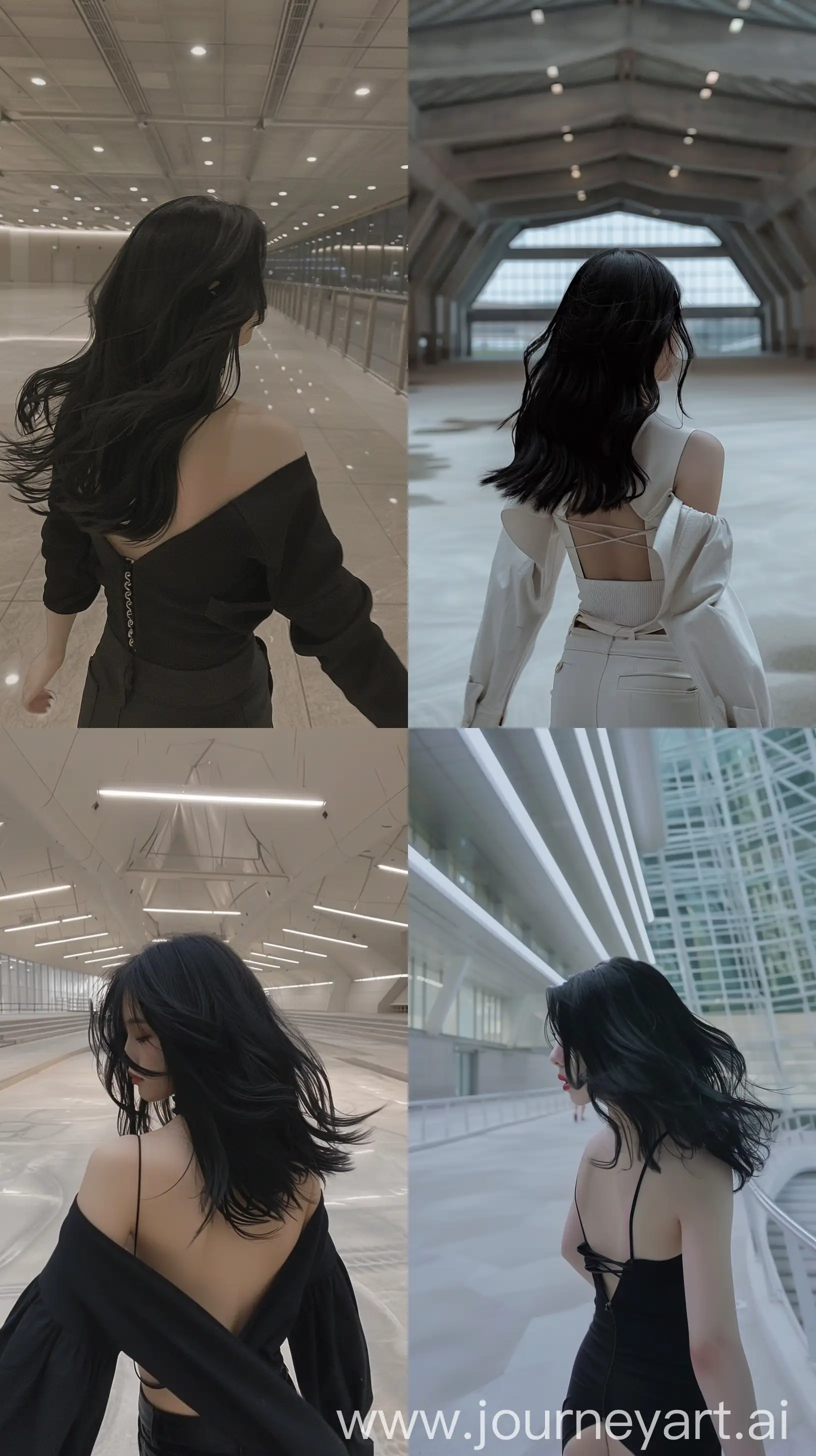 Jennie-from-Blackpink-Strolls-Through-a-Modern-Empty-Hallway-with-Aesthetic-Vibes