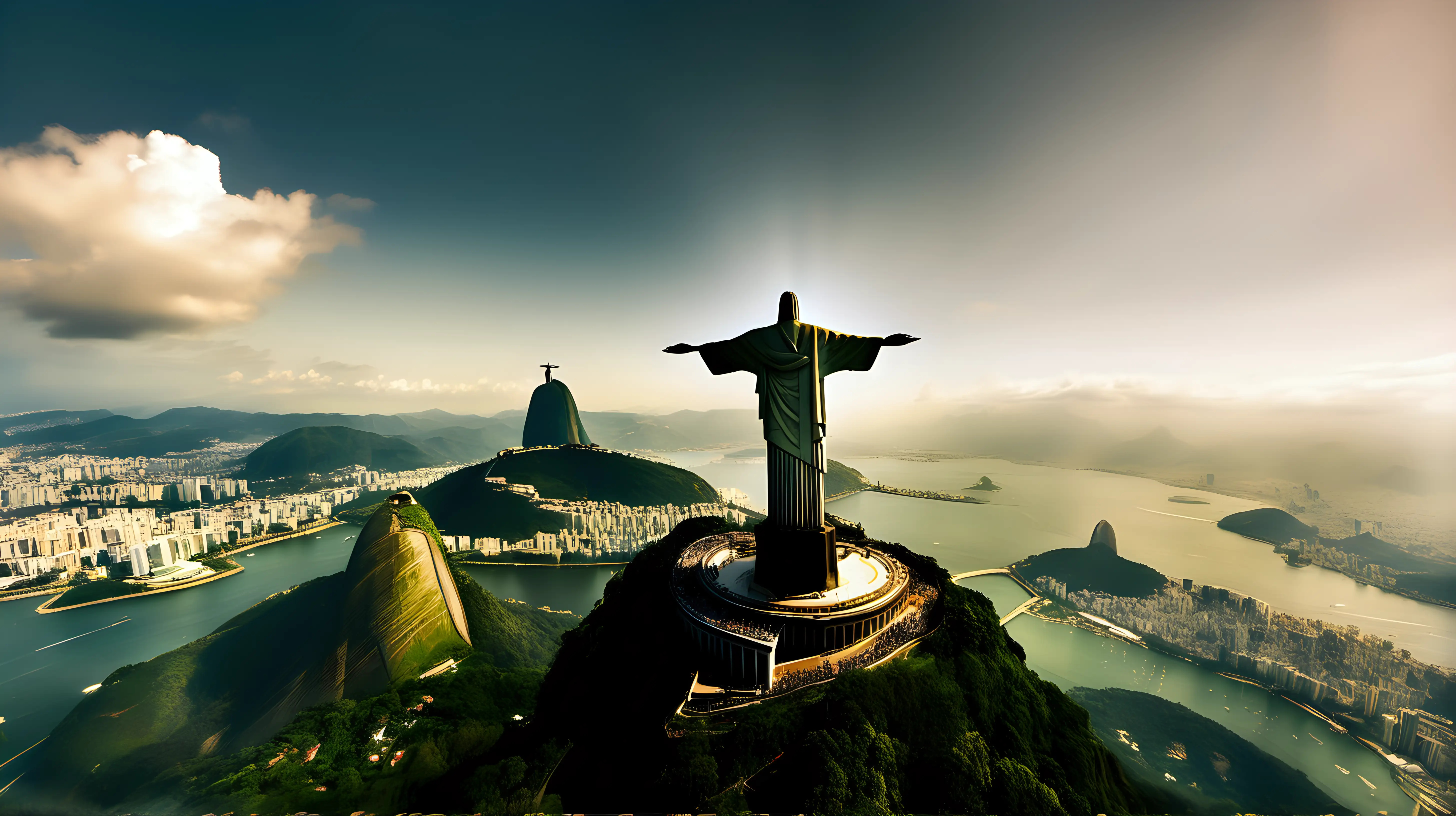 Magnificent Christ the Redeemer Statue A Captivating Panoramic View