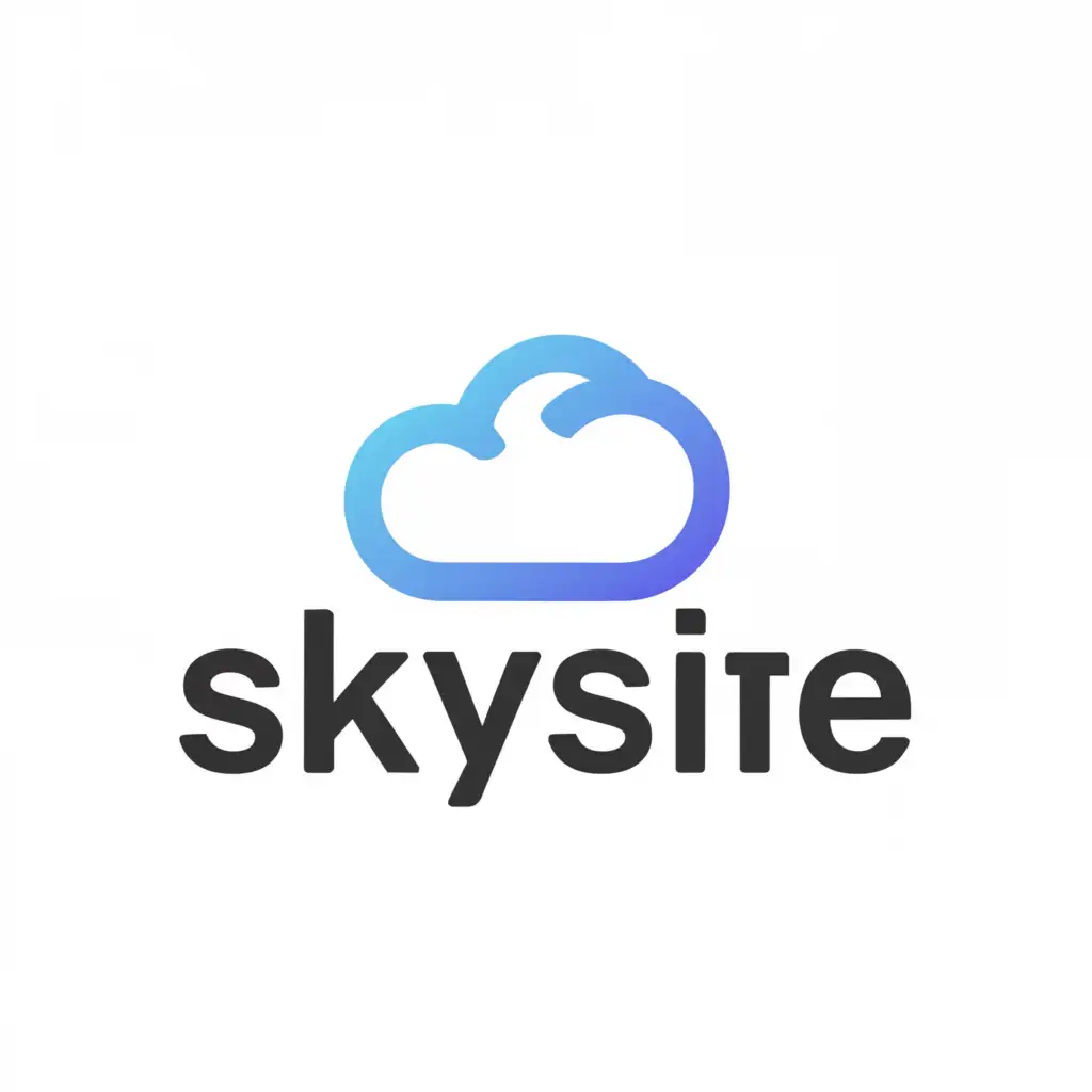 a logo design,with the text "skysize", main symbol:cloud,Moderate,be used in Internet industry,clear background
