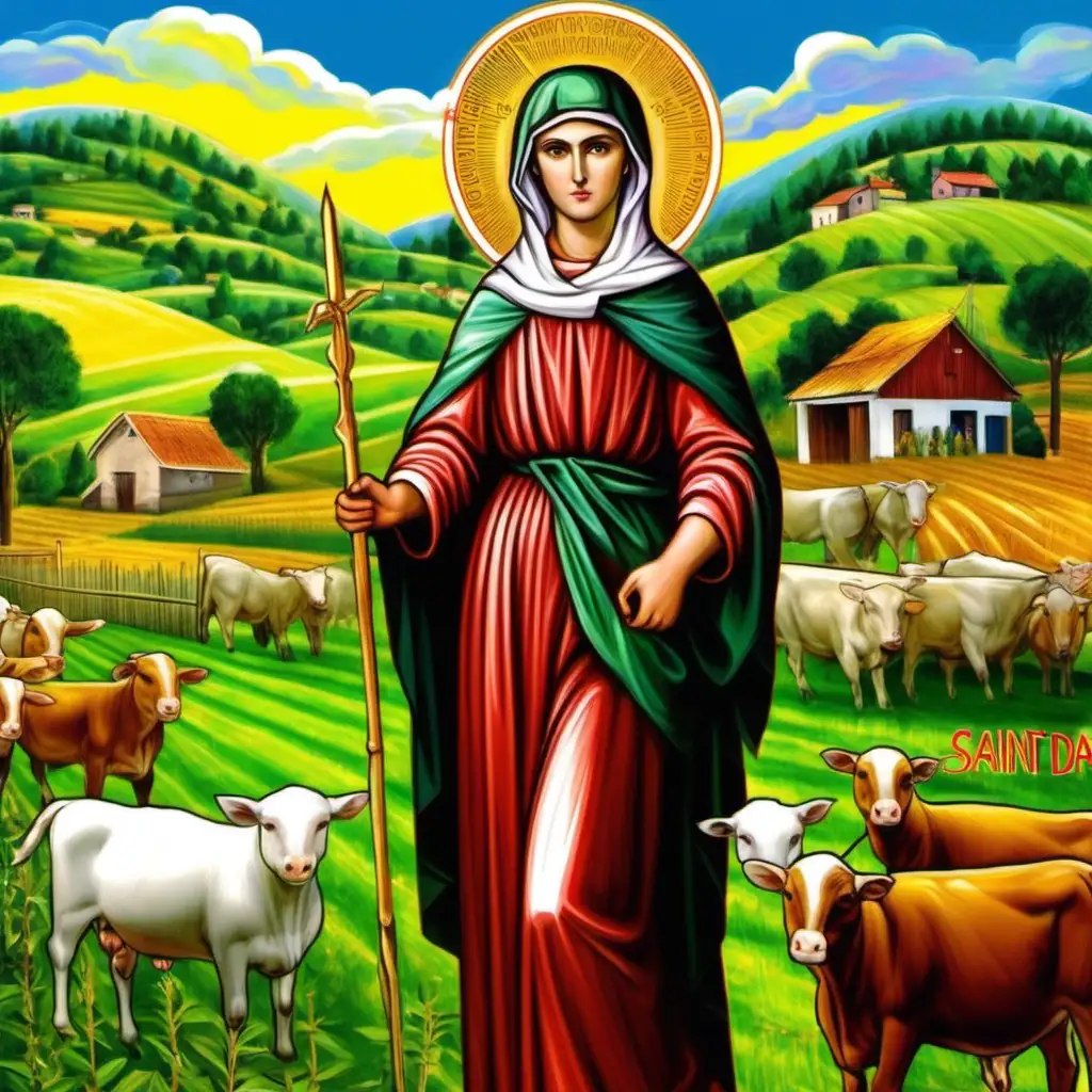 Saint Isidora the patron saint of farmers and rural communities







