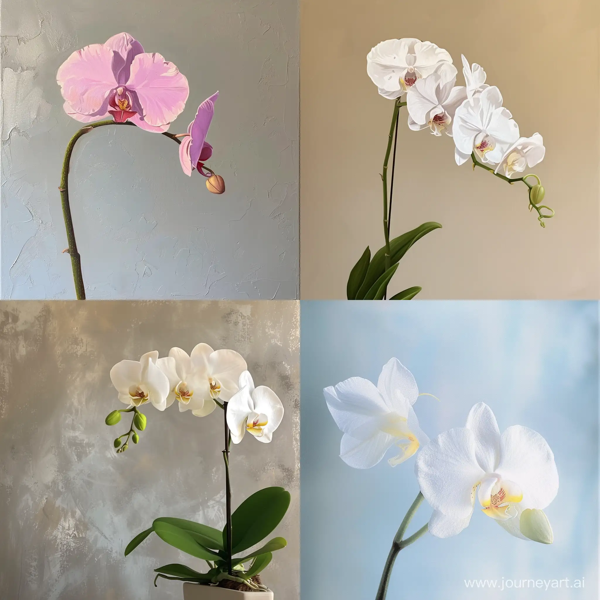 A beautiful single orchid for a canvas