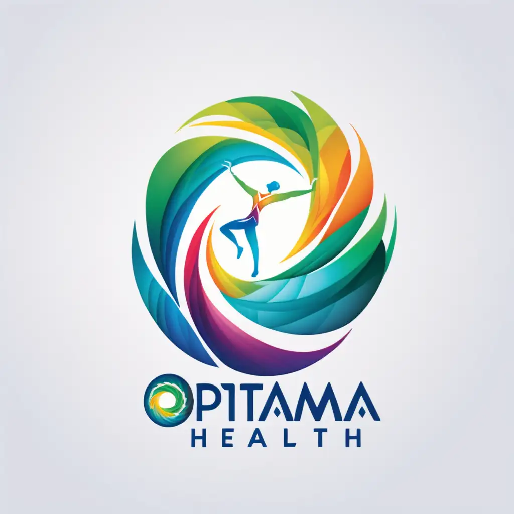 Vibrant and Energetic Logo for Optama Health Promoting Vitality and Wellness