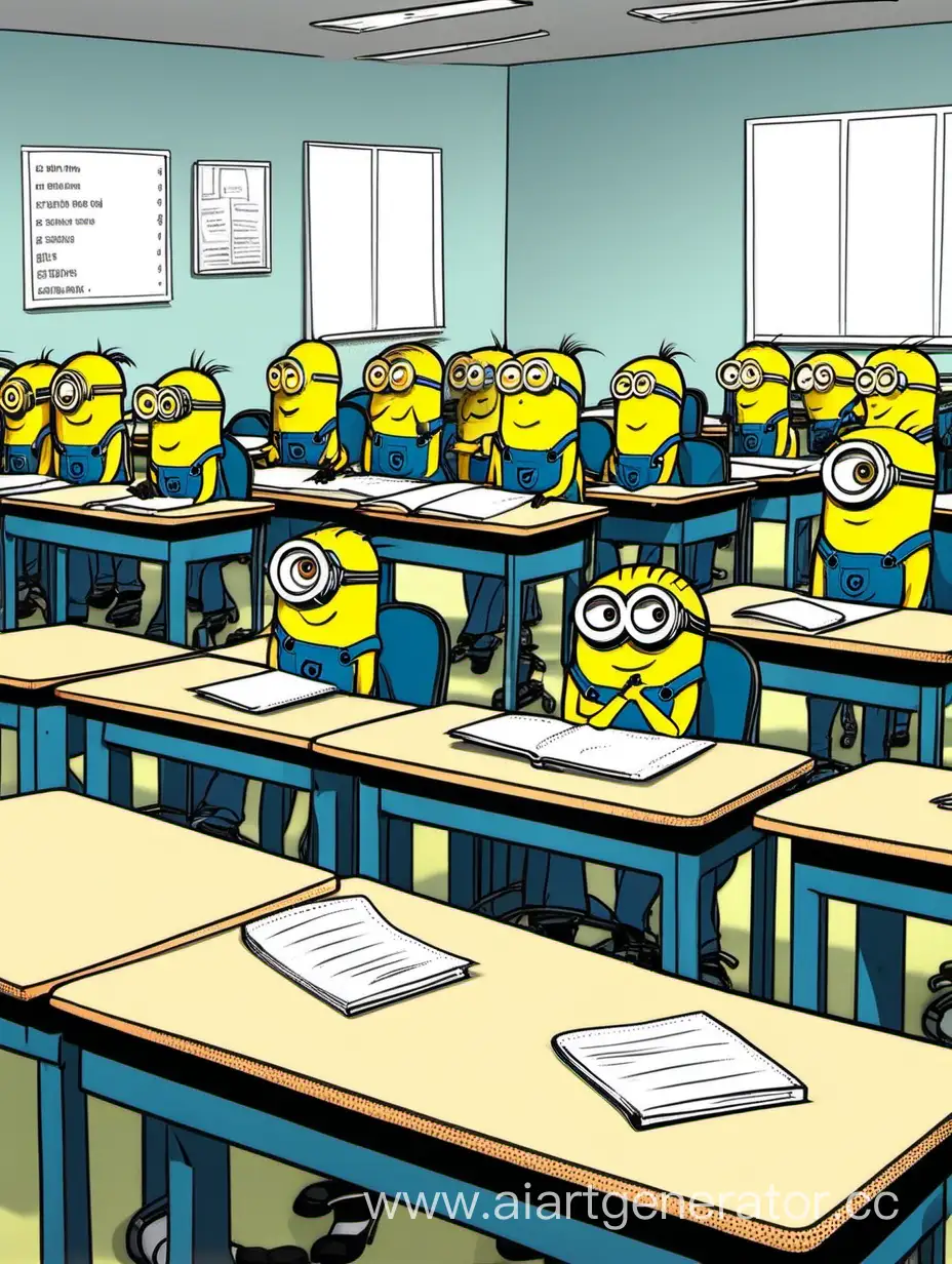 Minions-in-Classroom-Learning-without-Dialogue