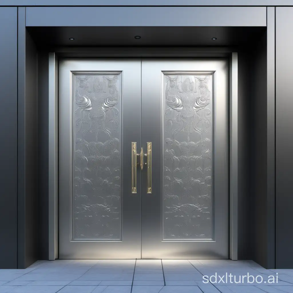 Aluminum-MicroEmbossed-Armored-Doors-Opening-on-Both-Sides