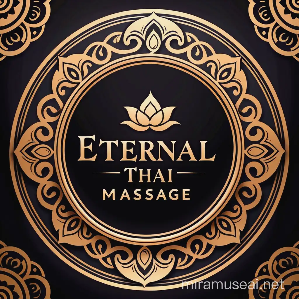 Eternal Thai massage  logo Thai pattern
