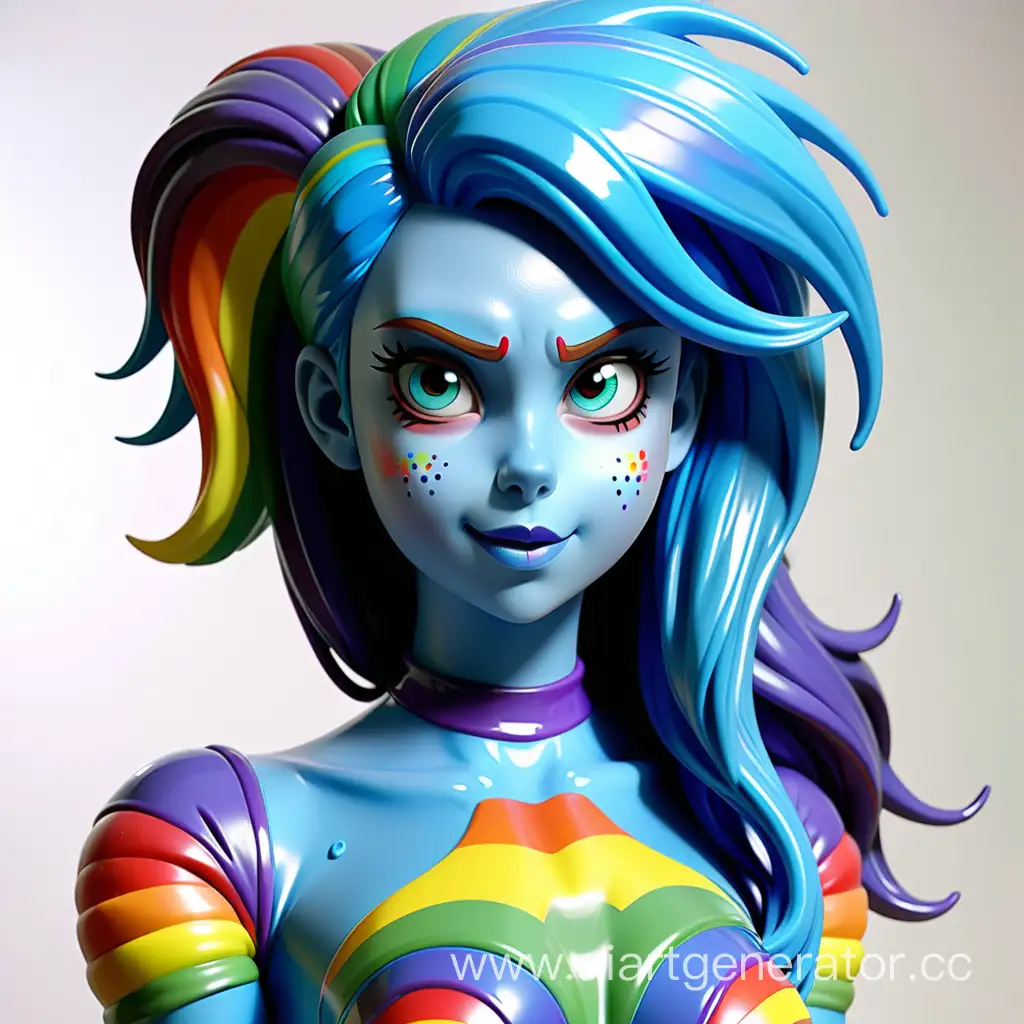 Latex-Rainbow-Dash-Transformation-Blue-Latex-Skin-and-Rainbow-Rubber-Hair