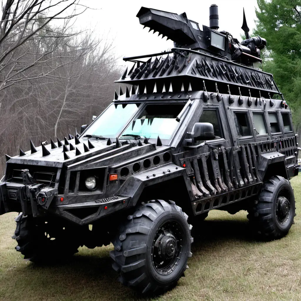 for sale, apocalypse zombie survival vehical, spikey

