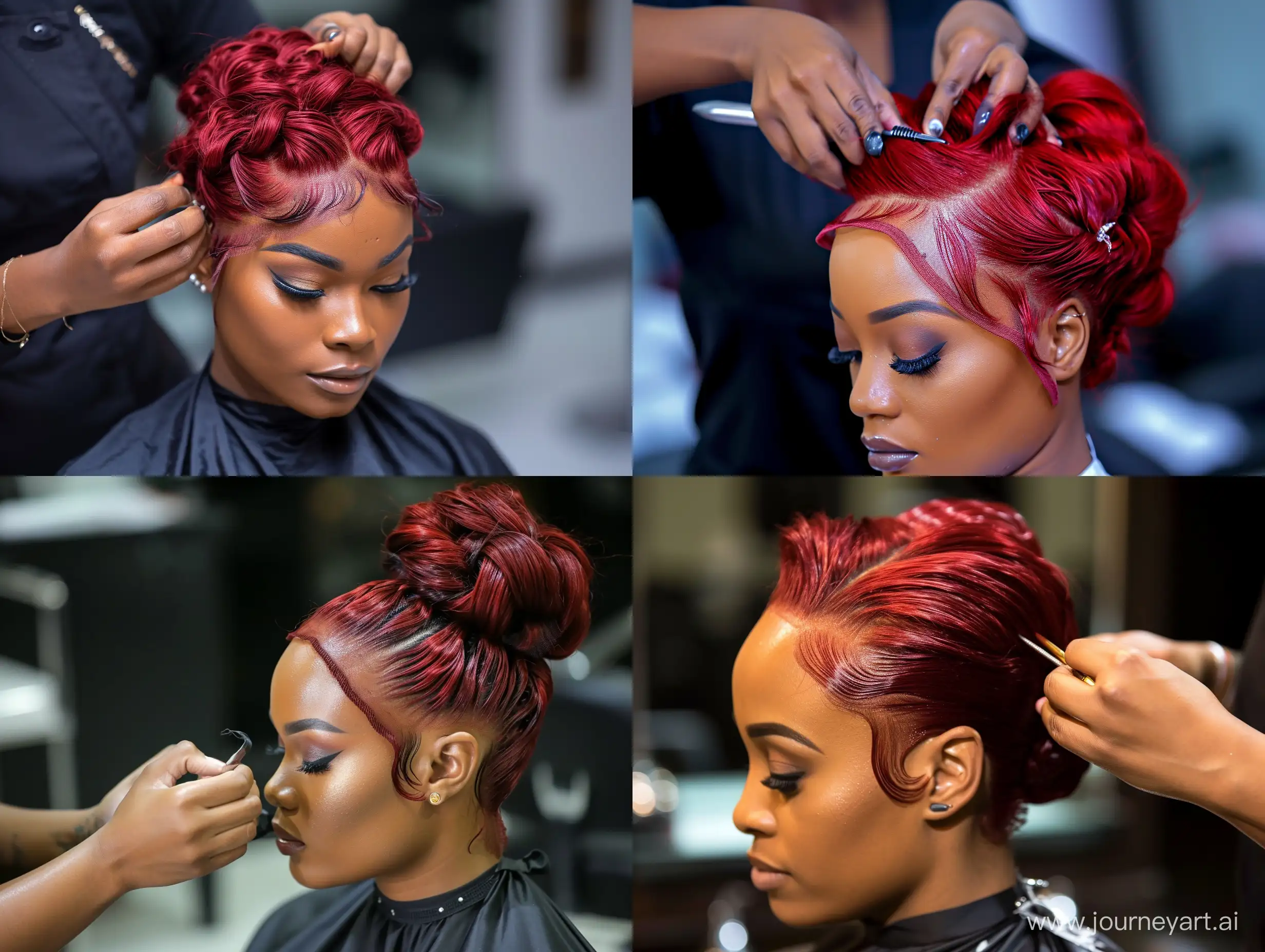 Luxurious-Red-Lace-Wig-Styling-for-Black-Woman-in-HighEnd-Salon