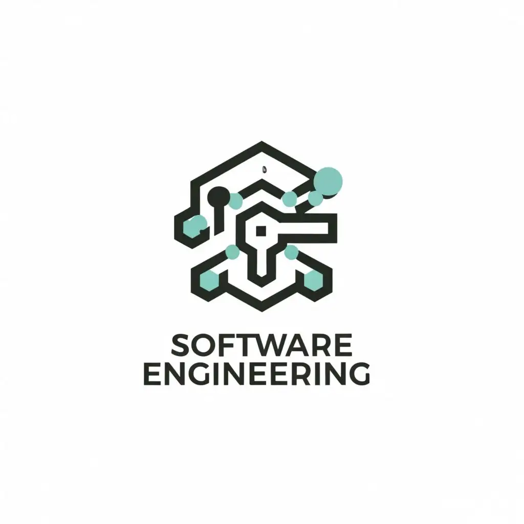 a logo design,with the text "Software Engineering", main symbol:Software, Education,Moderate,be used in Education industry,clear background
