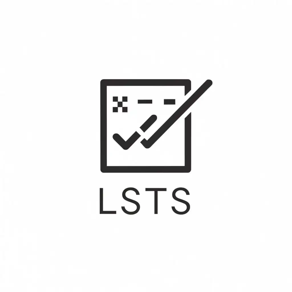 a logo design,with the text "Lists", main symbol:To do list,Minimalistic,be used in Internet industry,clear background