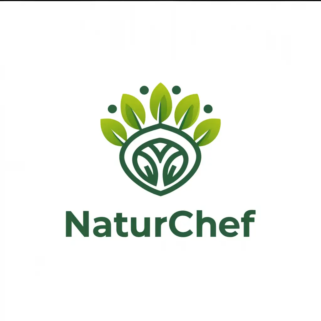 a logo design,with the text "NaturChef", main symbol:hat of chef in nature,complex,be used in Restaurant industry,clear background