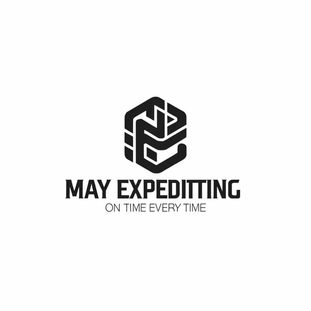 a logo design,with the text "May Go Expediting "On Time Every Time"", main symbol:I created a small expediting business and looking for a simple relevant logo,Moderate,clear background