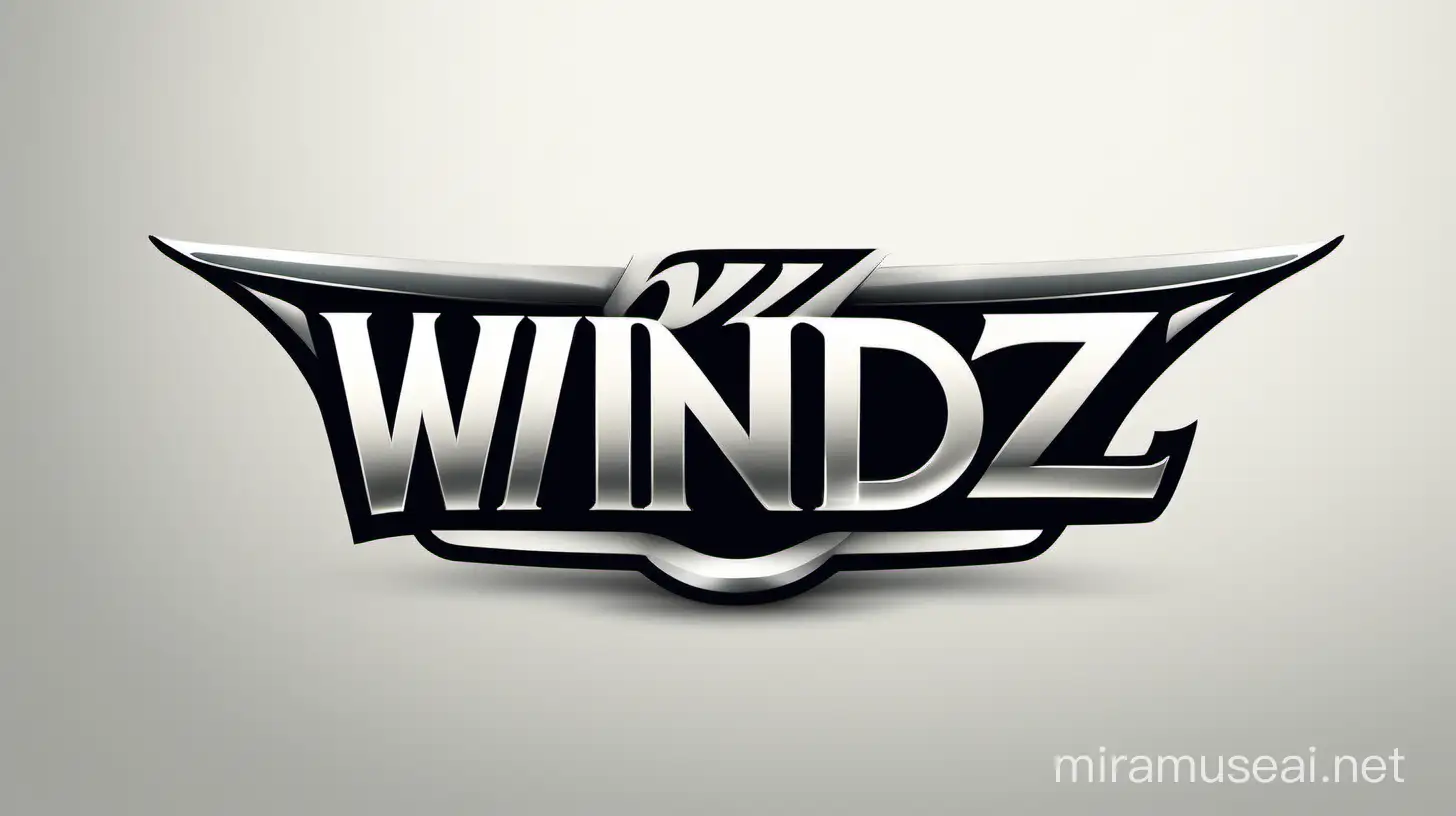 logo marque voiture "windz" font sans serif modern
