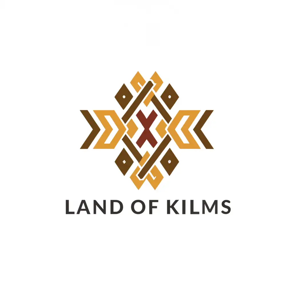a logo design,with the text "Land of Kilims", main symbol:carpet,Minimalistic,clear background