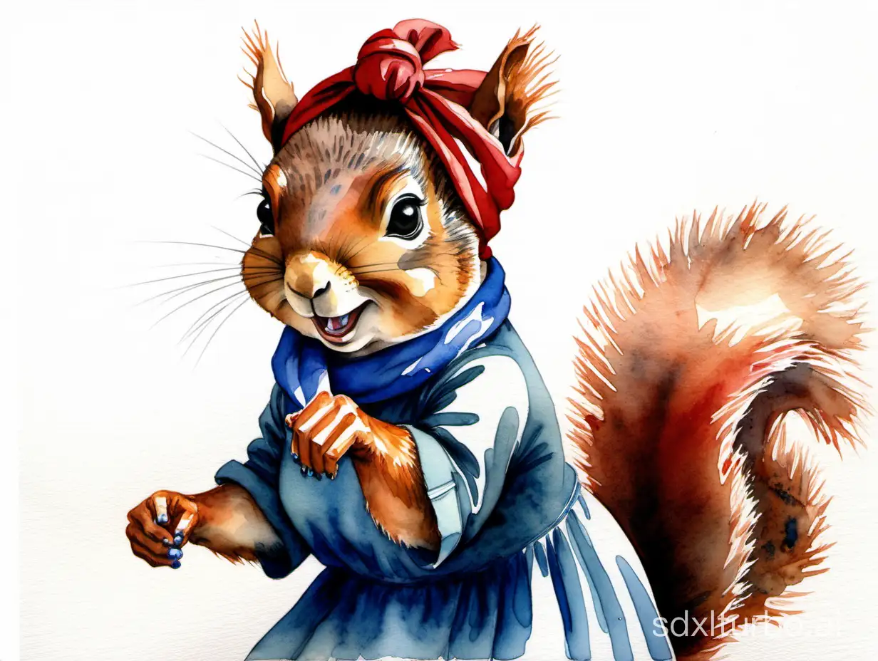 Empowered-Squirrel-Inspirational-Watercolor-Painting