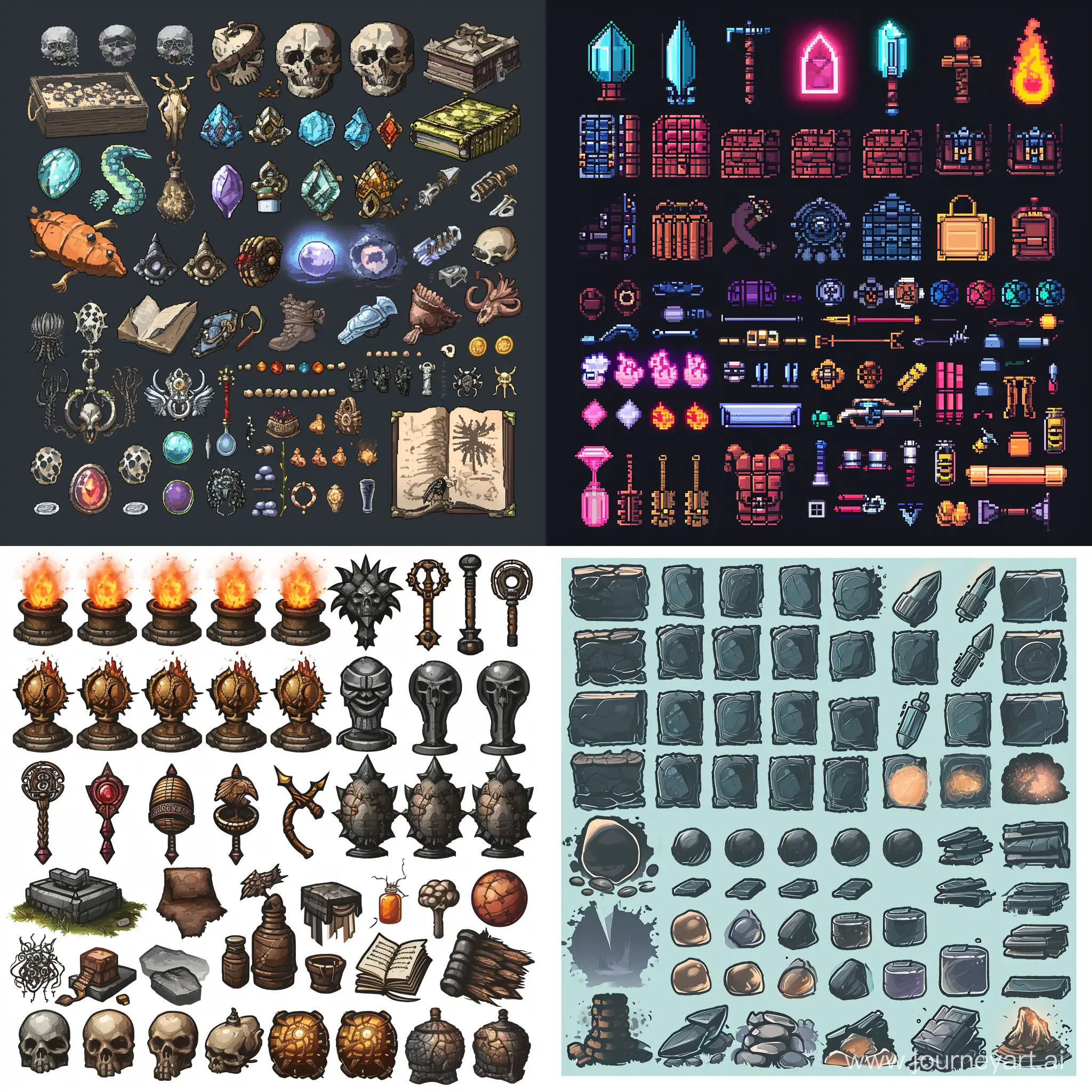 Colorful-Item-Spritesheet-with-Vibrant-Effects