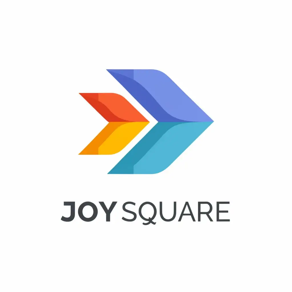 a logo design,with the text "Joy Square", main symbol:Arrow, agency, Multicolor, significant, remarkable, ,Moderate,clear background