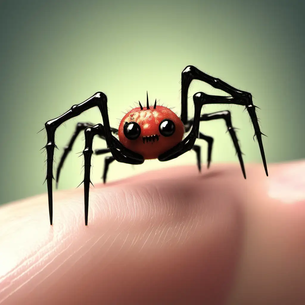 a toe with spider legs
