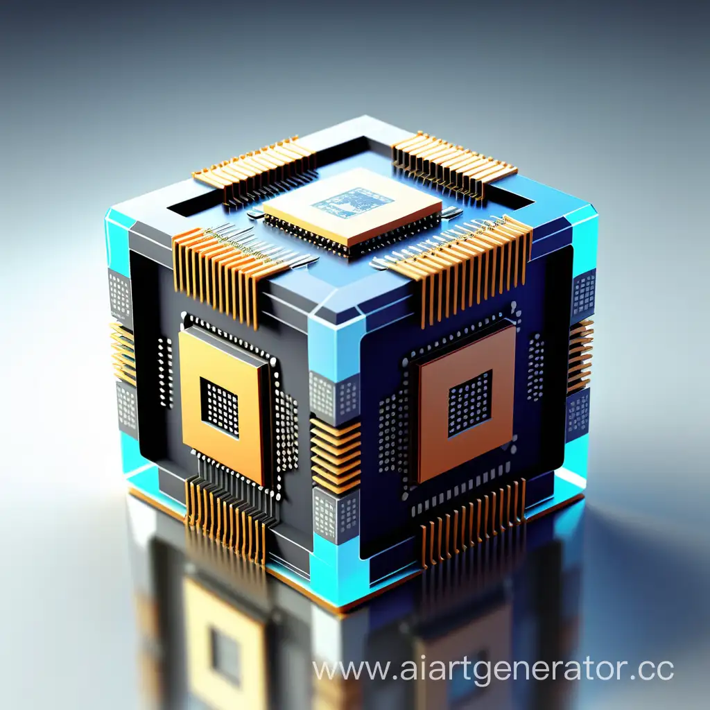 Futuristic-Cube-Surrounded-by-Microchips-Technology-Innovation-Concept