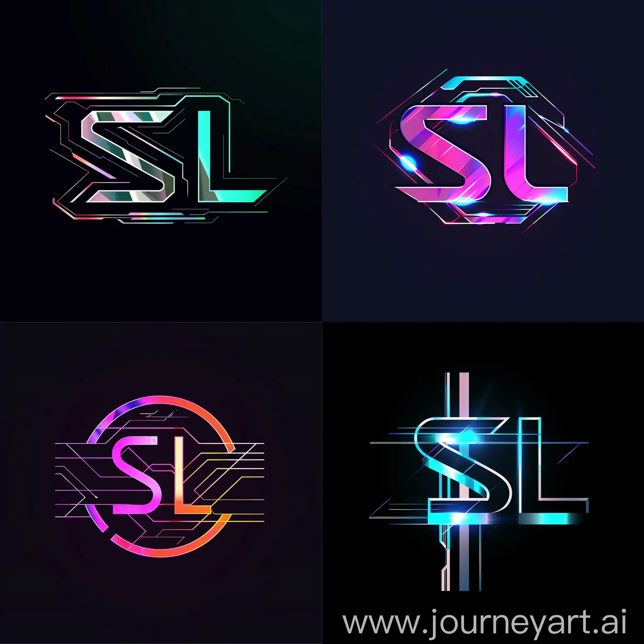 Futuristic-Cyberpunk-Logo-Design-Technological-SL-Symbolizing-Power-and-the-Digital-Future