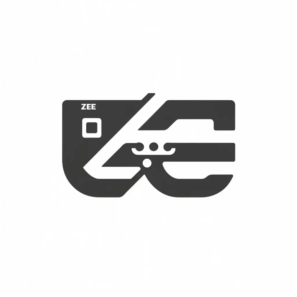 a logo design,with the text "ZEE", main symbol:Gaming,Minimalistic,be used in Technology industry,clear background