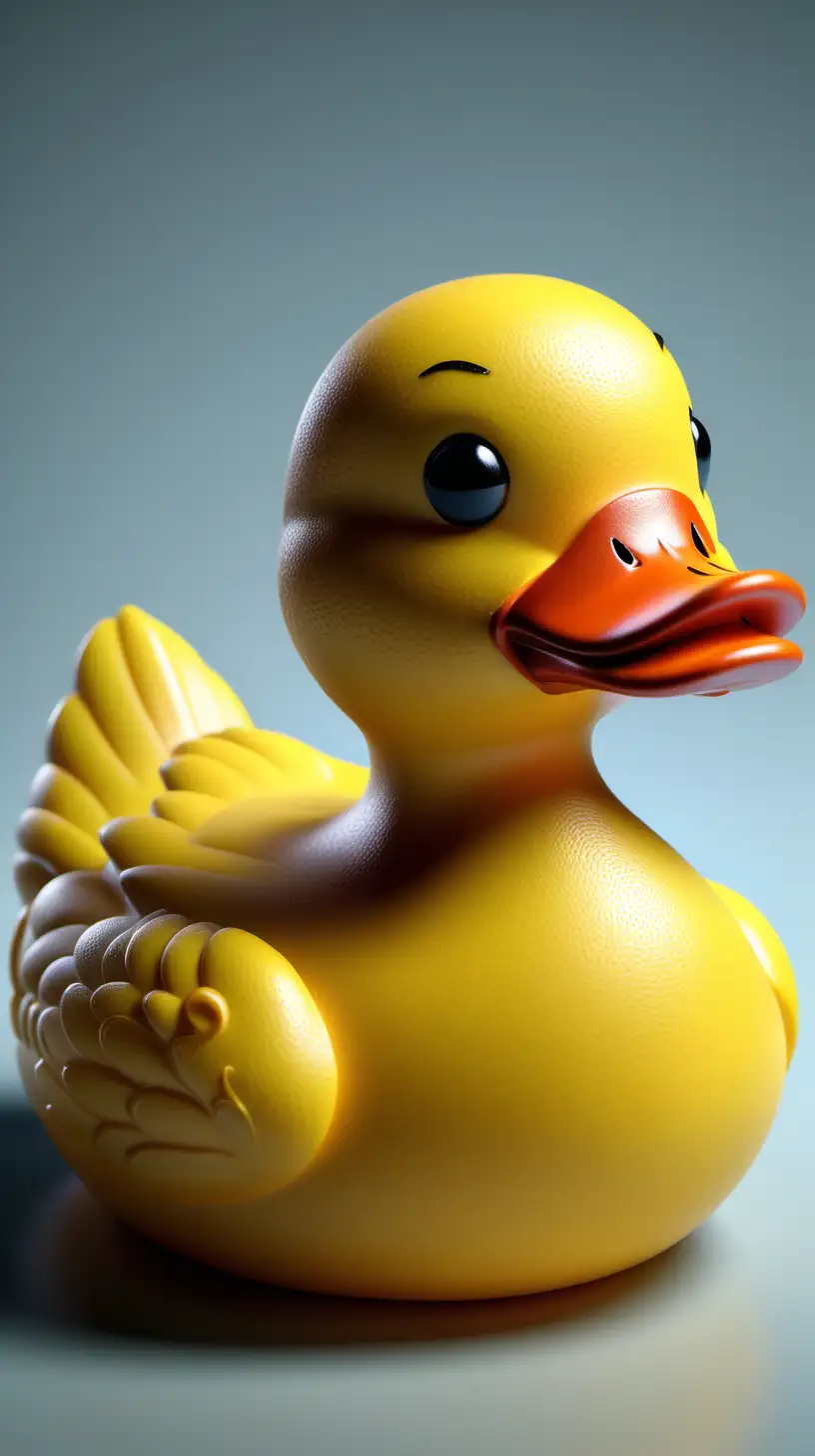 Ultra Detailed Rubber Ducky Art Exquisite Quirkiness in Digital Form