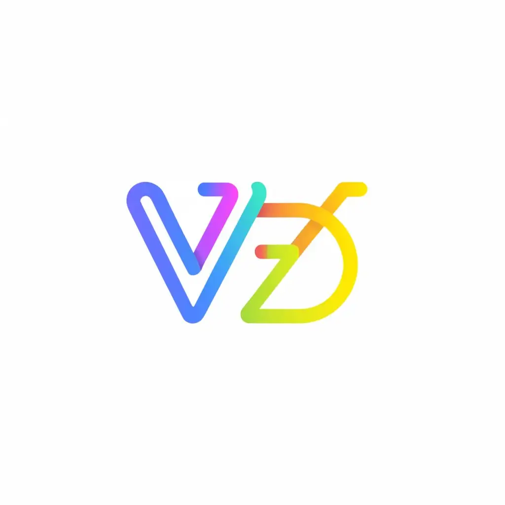 a logo design,with the text "VZD", main symbol:bubbly,Minimalistic,clear background