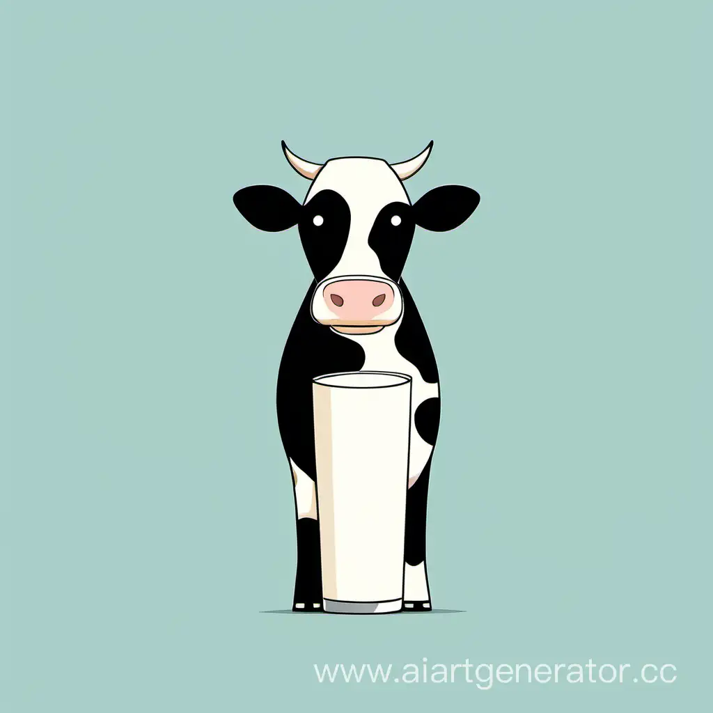 Minimalist-Milk-Cow-Art