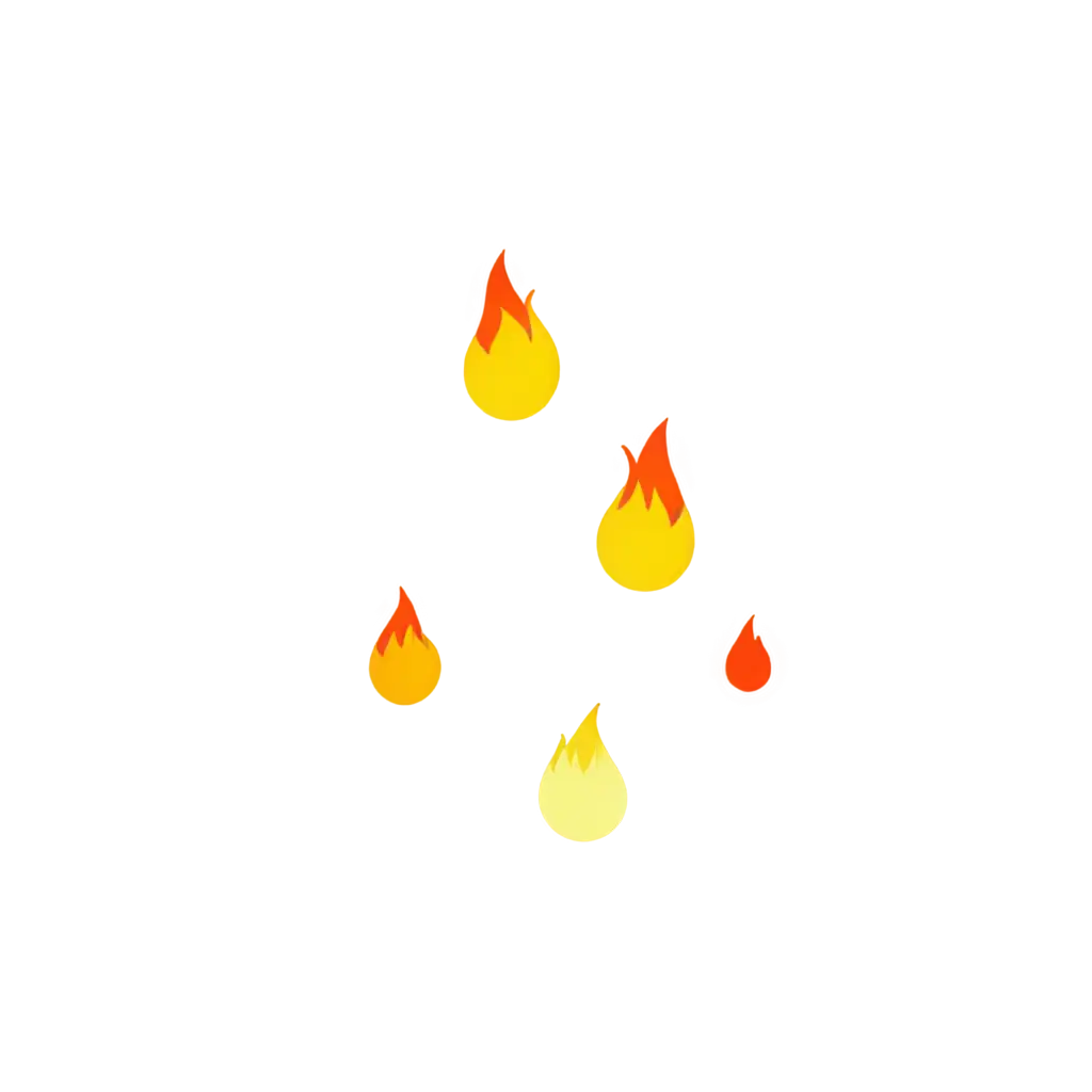 fire, flat color, simple image, icon