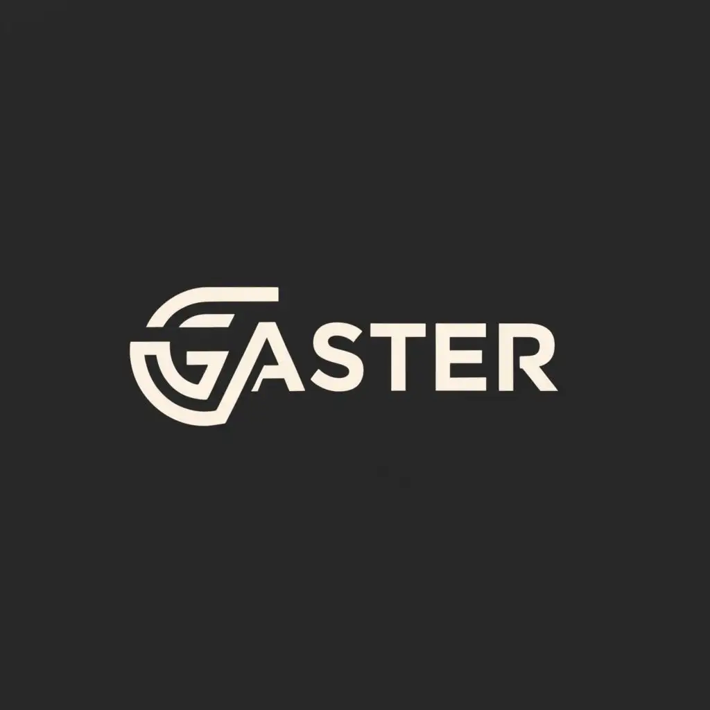 a logo design,with the text "Gaster", main symbol:Gaster,Moderate,be used in Retail industry,clear background