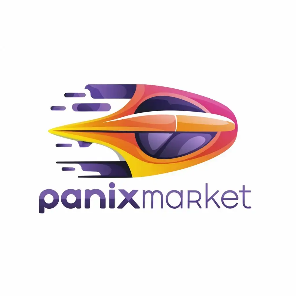 a logo design,with the text "panixmarket", main symbol:car,Moderate,clear background