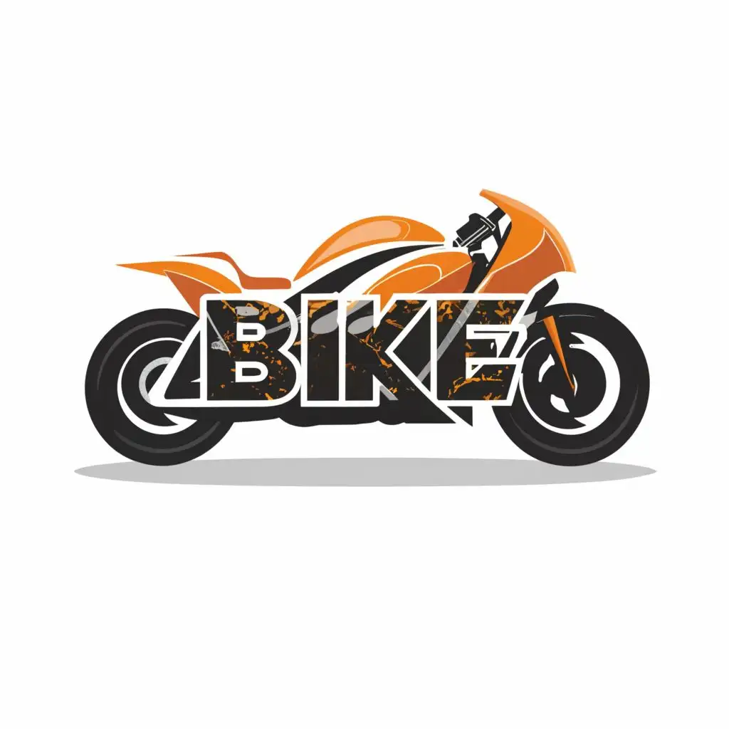 a logo design,with the text "BIKE", main symbol:SUPER BIKE,Moderate,be used in Travel industry,clear background