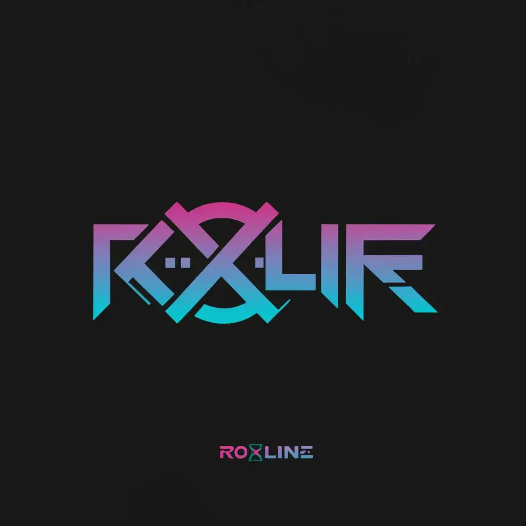 a logo design,with the text "Roxline", main symbol:cyberpunk style casual concept,Moderate,clear background