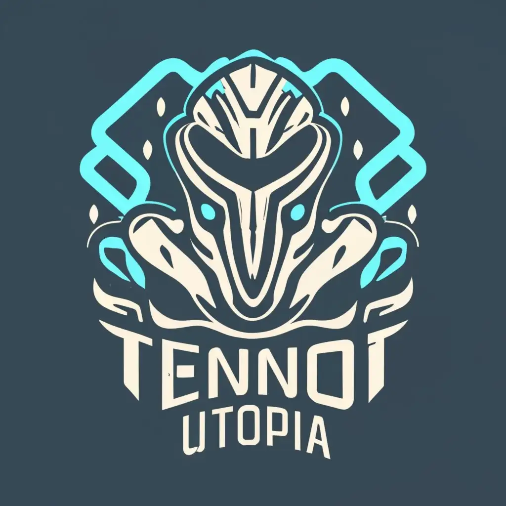 logo, warframe, with the text "Tenno Utopia", typography