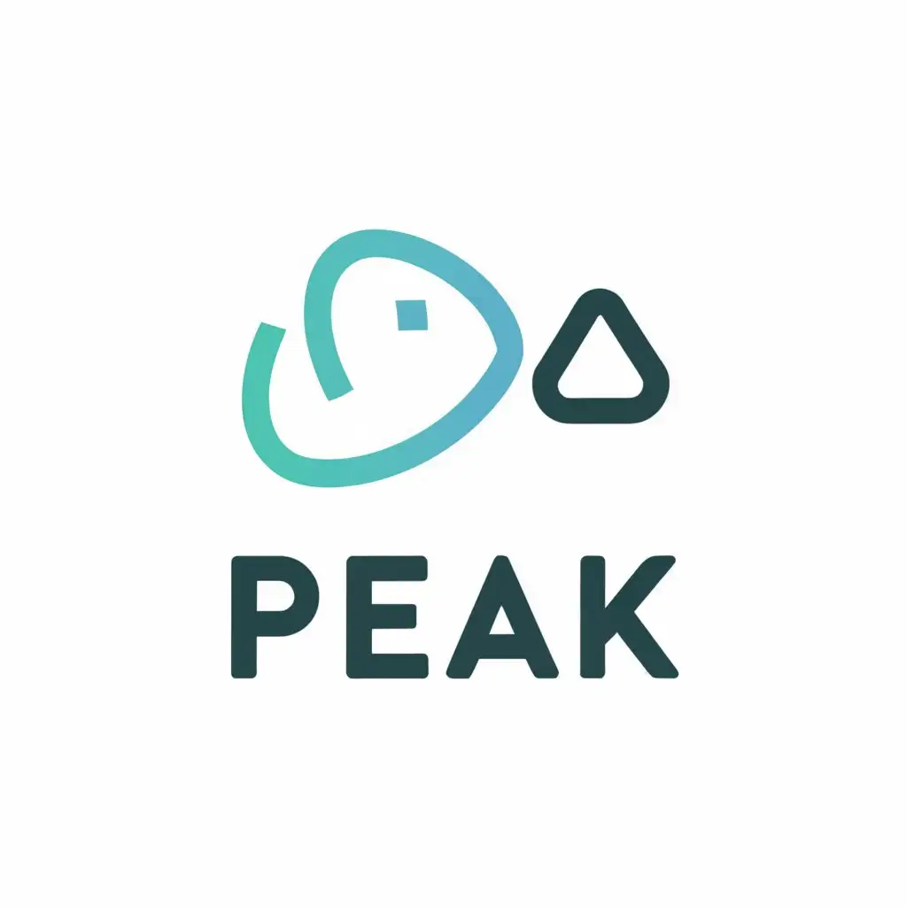 a logo design,with the text "Peak", main symbol:phone,Minimalistic,be used in Technology industry,clear background
