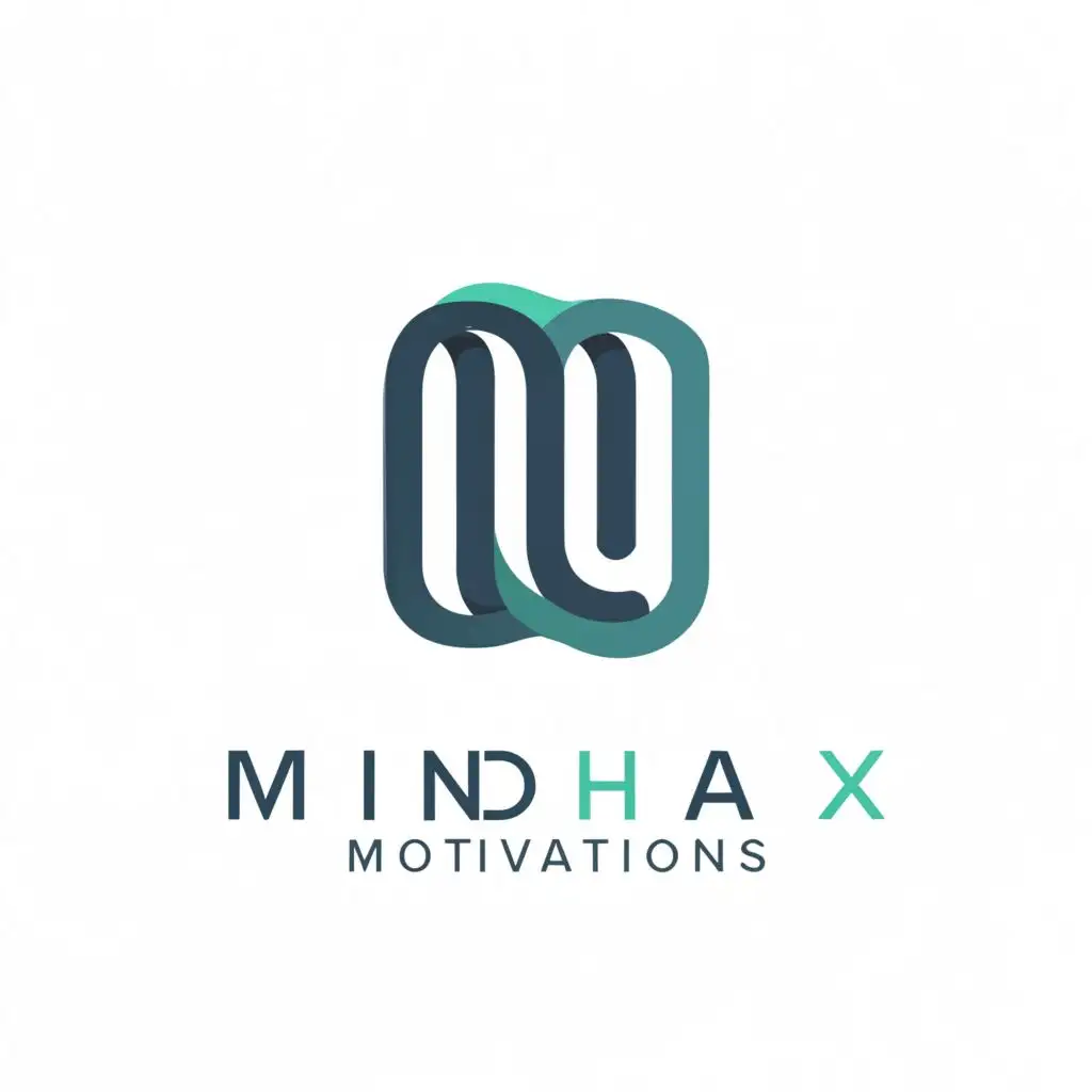 a logo design,with the text "MindHax Motivations", main symbol:MM,Minimalistic,clear background