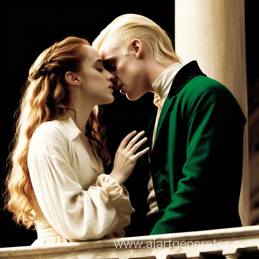 Draco-Malfoy-and-Hermione-Granger-Romantic-Encounter-on-Balcony-in-19th-Century-Setting