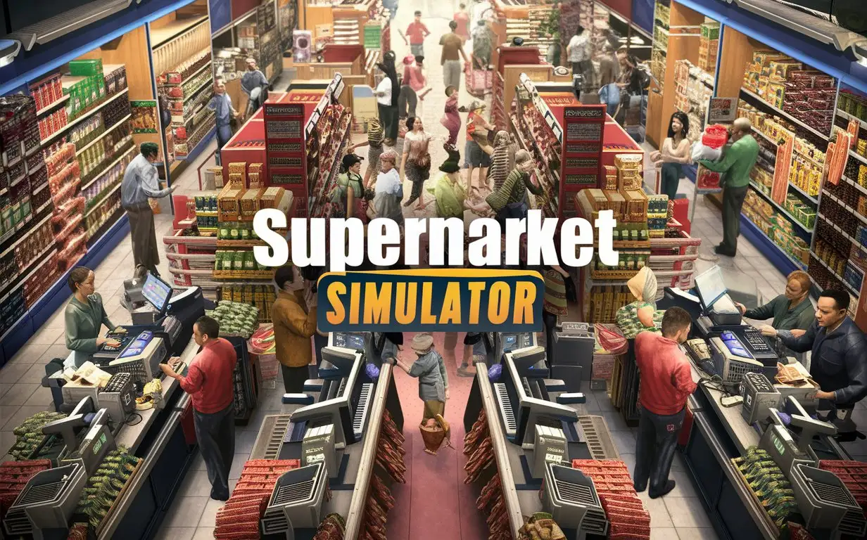 Vibrant-Supermarket-Simulation-Scene-with-Customers-and-Groceries