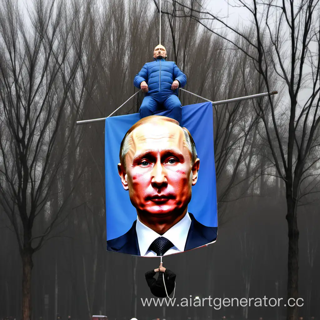 Controversial-Political-Protest-Effigy-Hanging-of-Putin